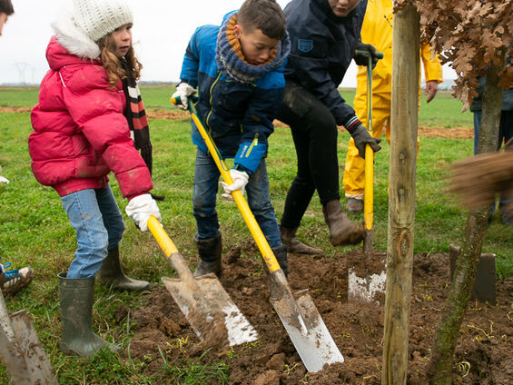 Les enfants ont planté le 10 000ème arbre